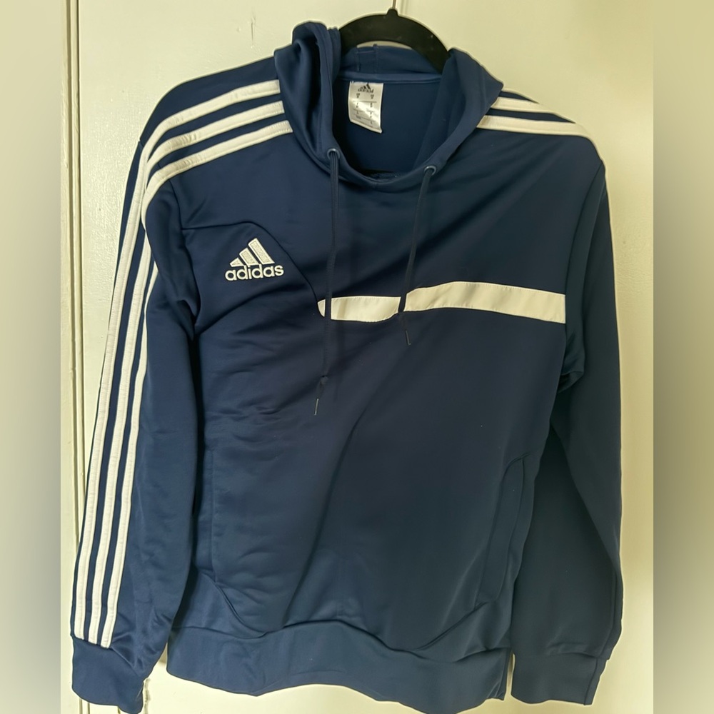 Adidas Tiro Hoodie Blue Size Medium